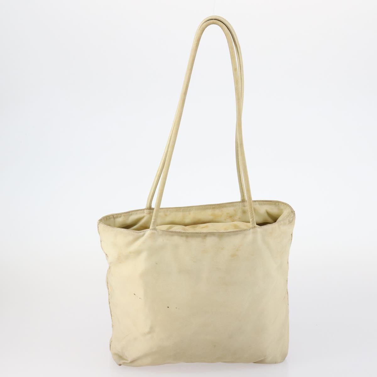 Christian Dior PRADA Trotter Canvas Bag Pile Nylon 3Set Pink Beige Auth bs29145