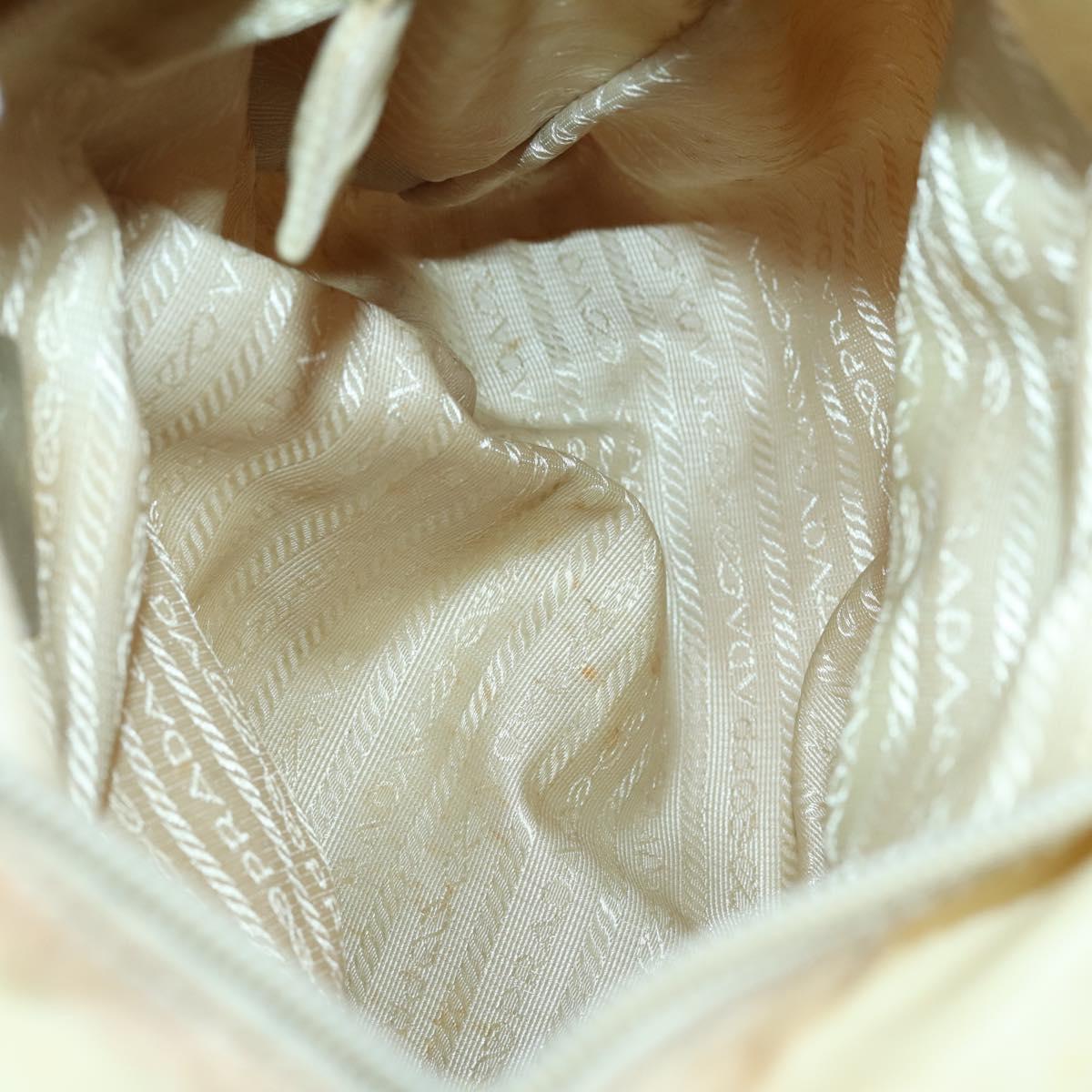 Christian Dior PRADA Trotter Canvas Bag Pile Nylon 3Set Pink Beige Auth bs29145