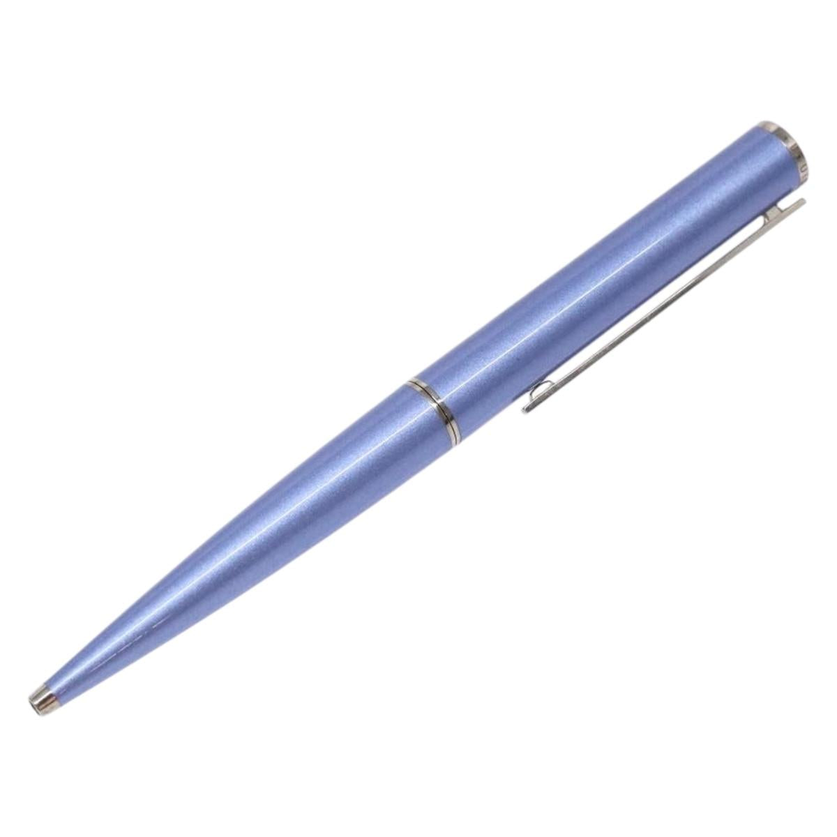 LOUIS VUITTON Jetligne Pen Metal Blue LV Auth bs29150