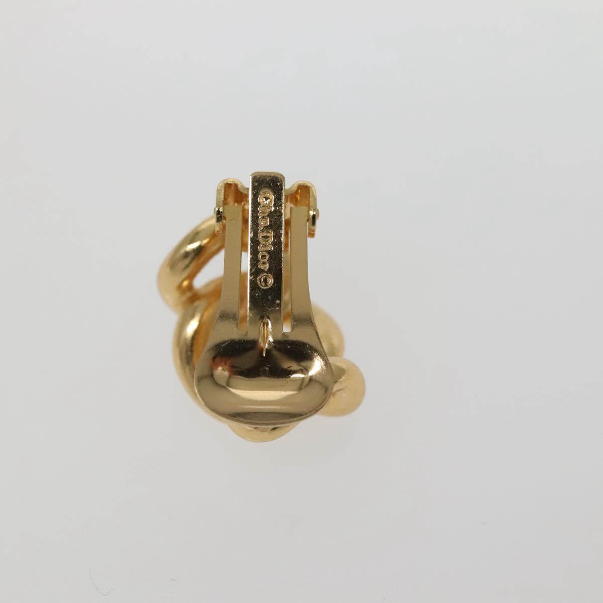 Christian Dior Earring metal Gold Auth bs29162