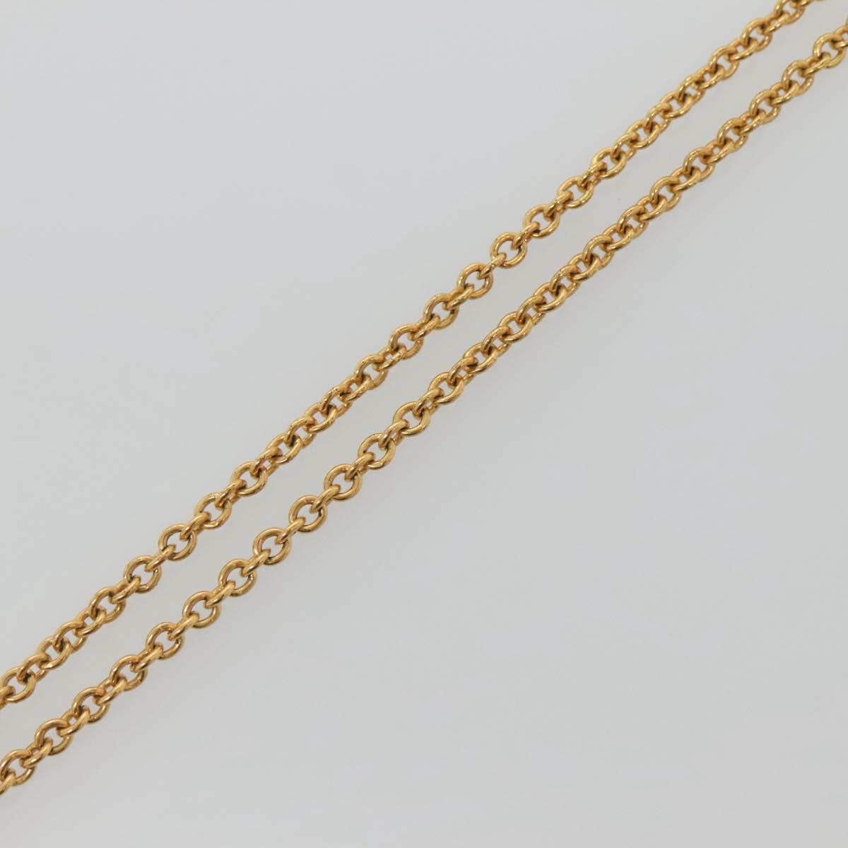 VERSACE Necklace metal Gold Auth bs29163