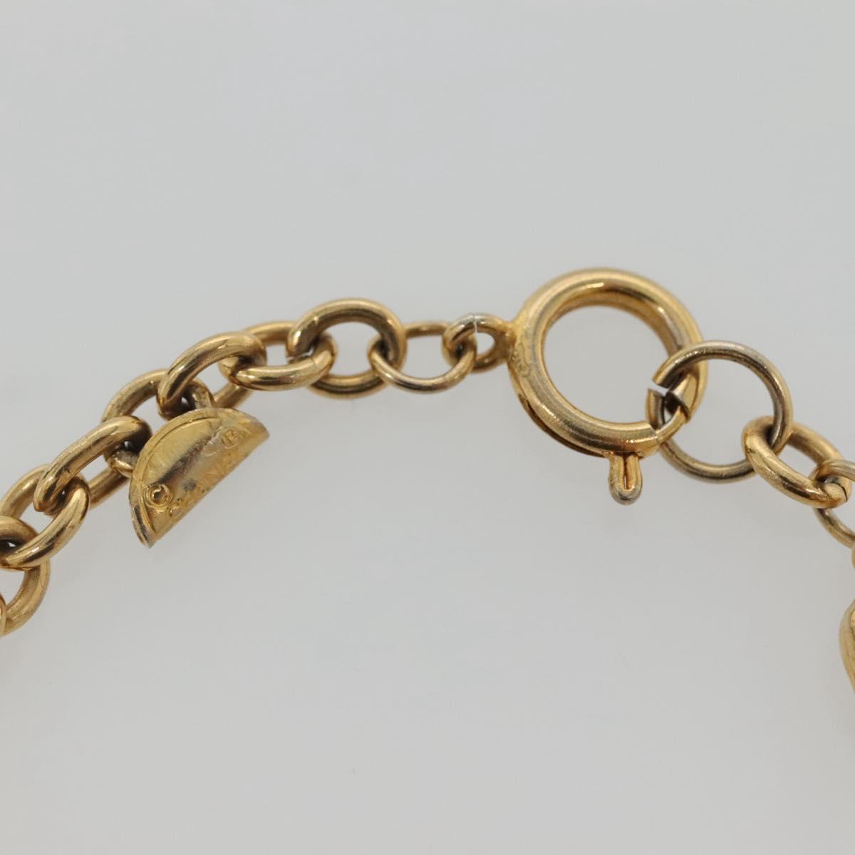 CHANEL Bracelet metal Gold CC Auth bs29168