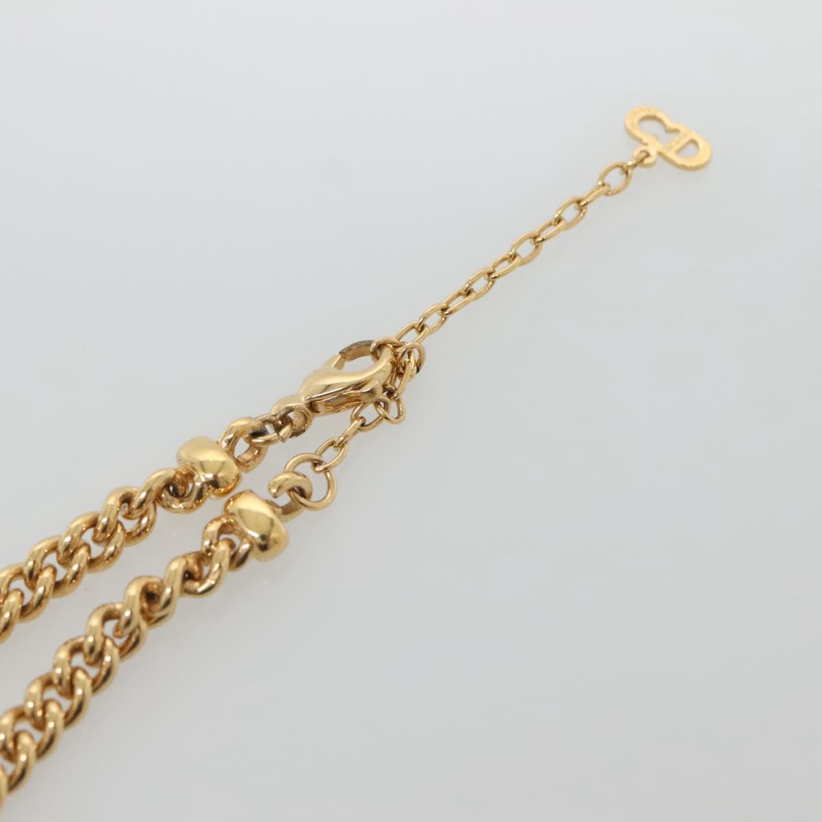Christian Dior Necklace metal Gold Auth bs29170