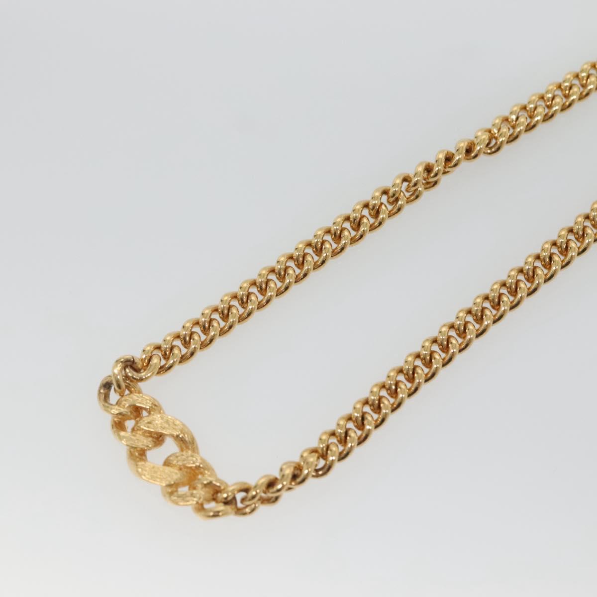 Christian Dior Necklace metal Gold Auth bs29170
