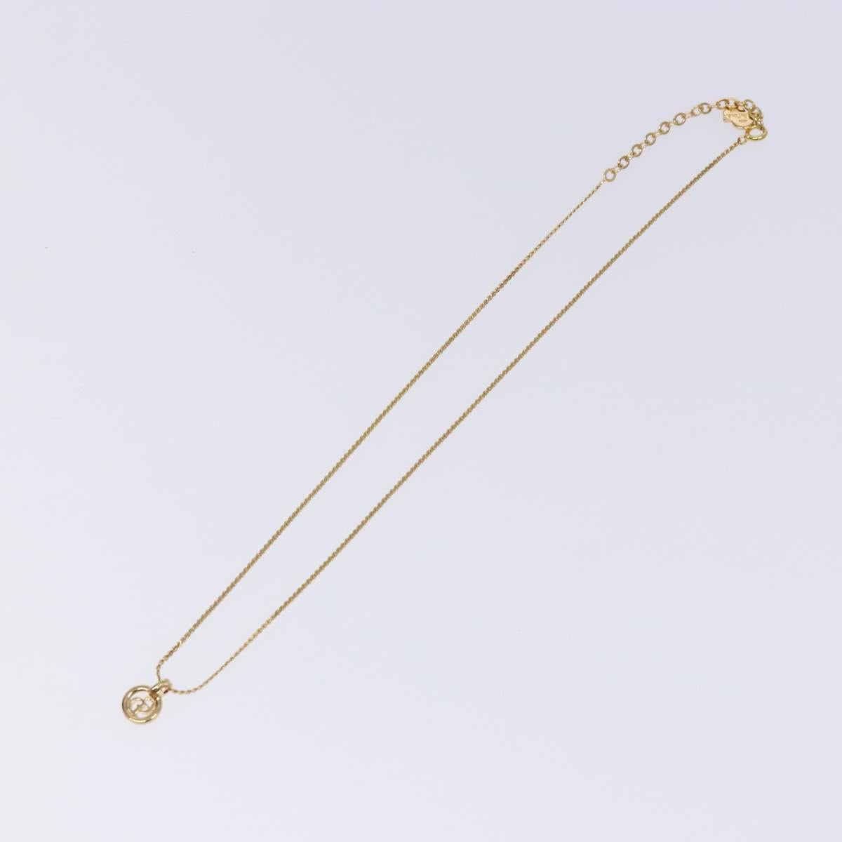Christian Dior Necklace metal Gold Auth bs29171
