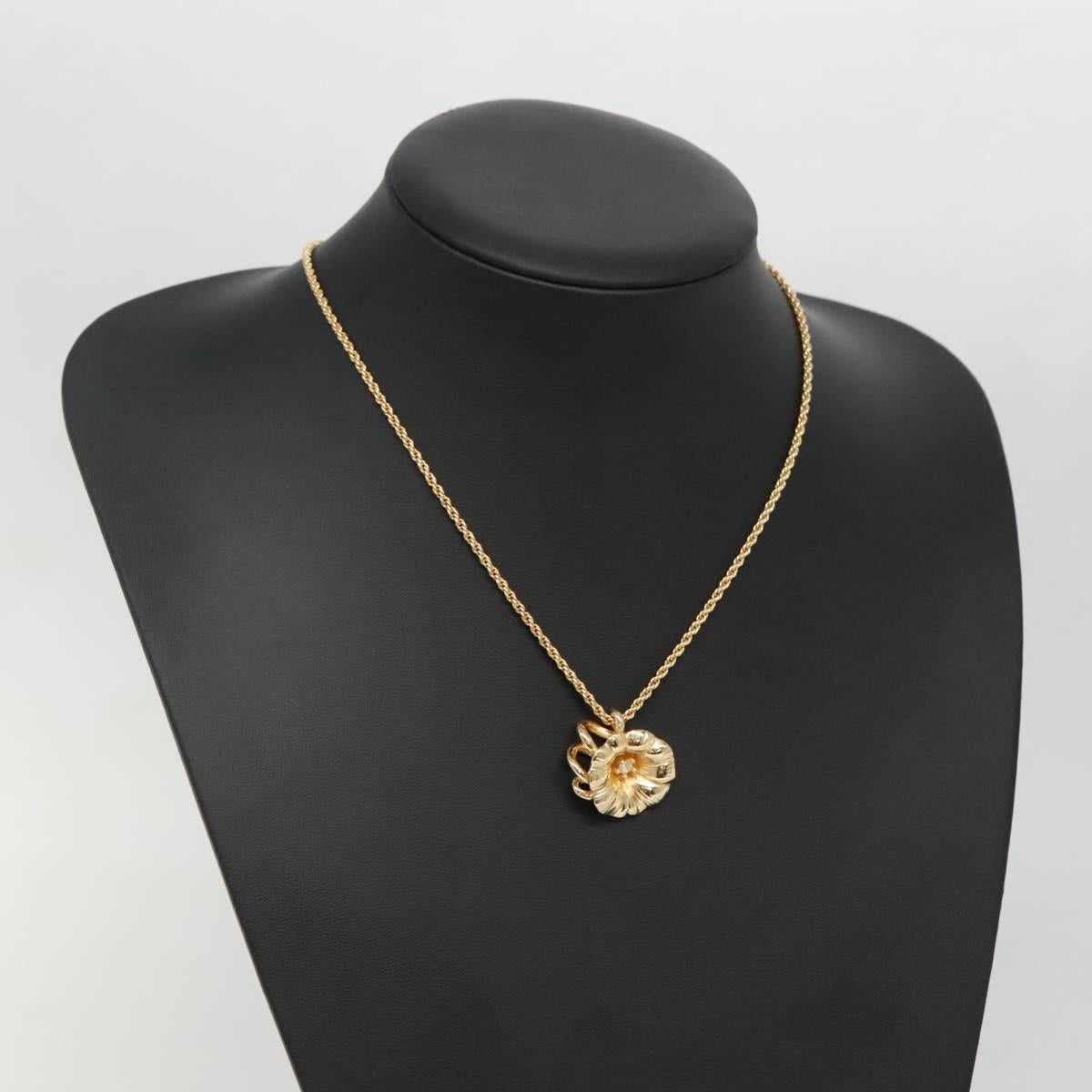 Christian Dior Necklace metal Gold Auth bs29172