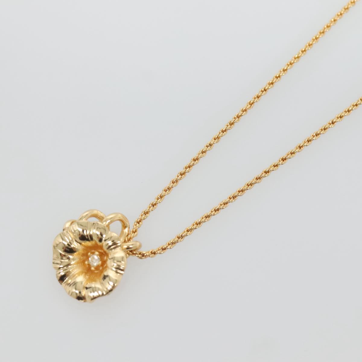 Christian Dior Necklace metal Gold Auth bs29172