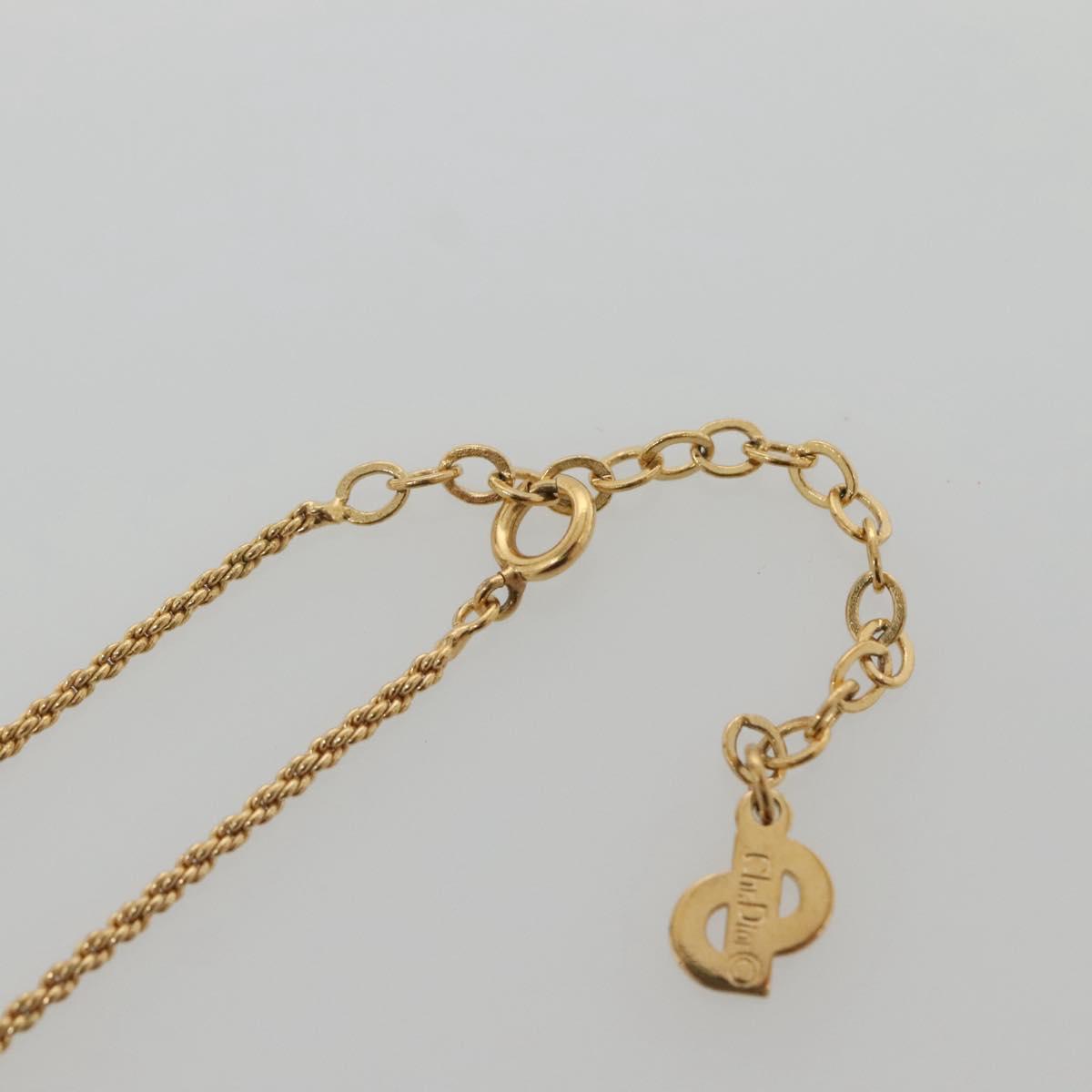 Christian Dior Necklace metal Gold Auth bs29173