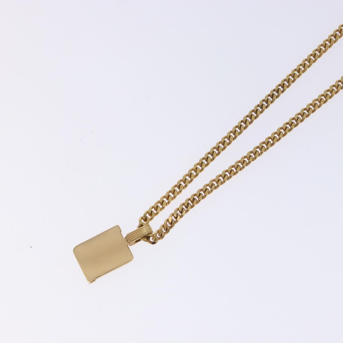 Christian Dior Necklace metal Gold Auth bs29174