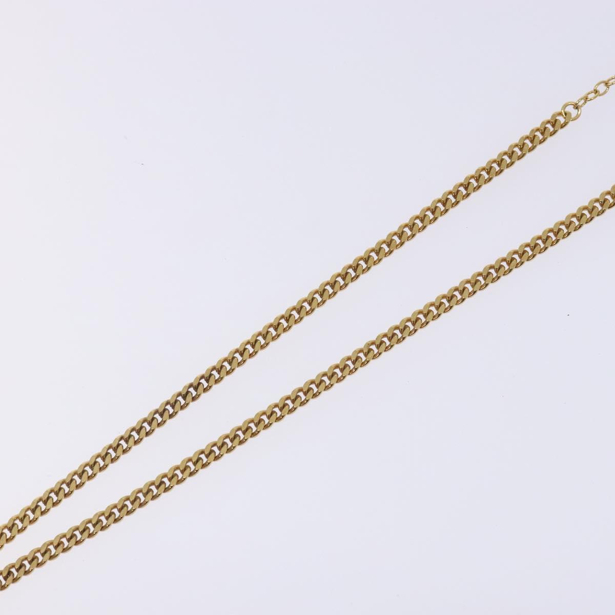 Christian Dior Necklace metal Gold Auth bs29174