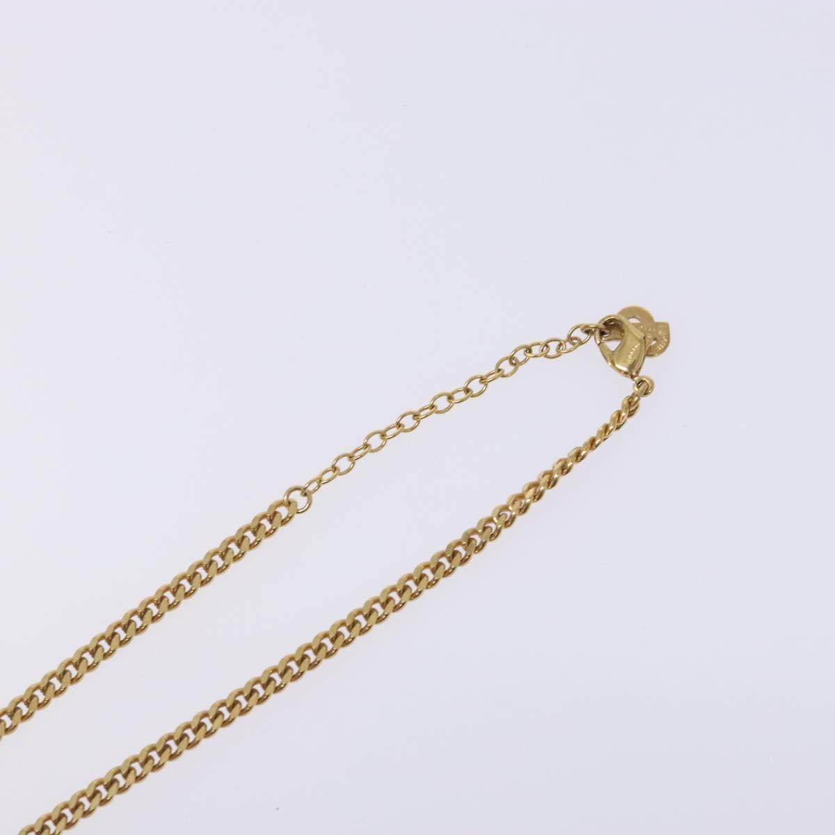 Christian Dior Necklace metal Gold Auth bs29174