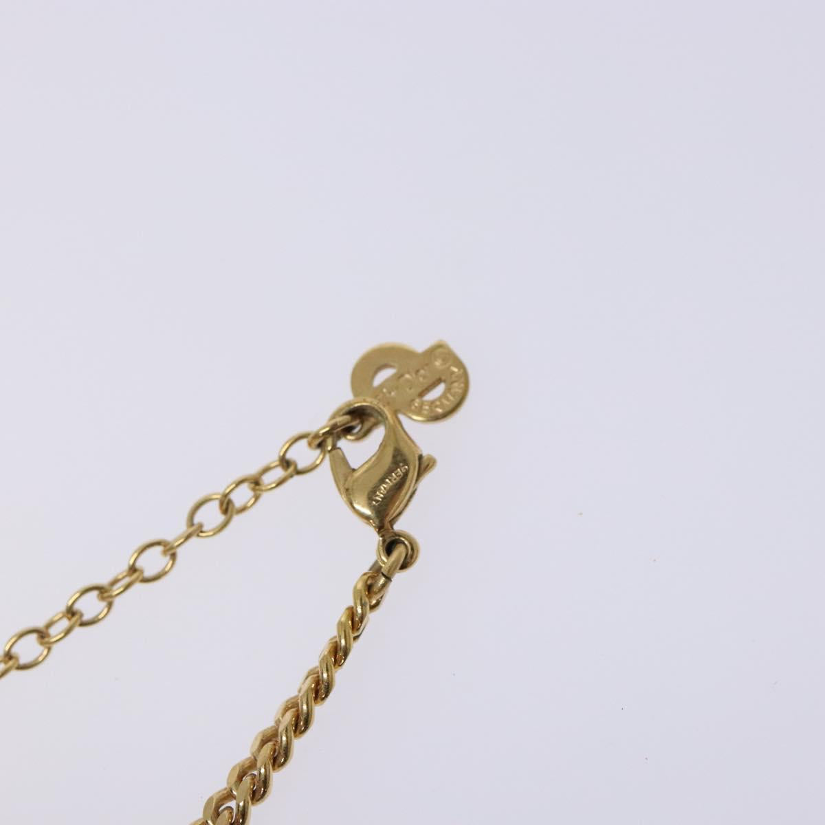 Christian Dior Necklace metal Gold Auth bs29174