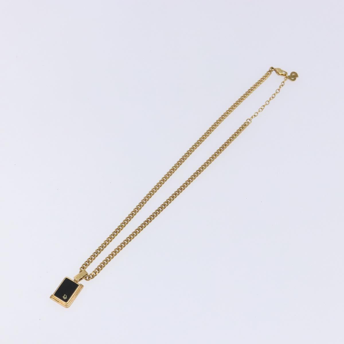 Christian Dior Necklace metal Gold Auth bs29174