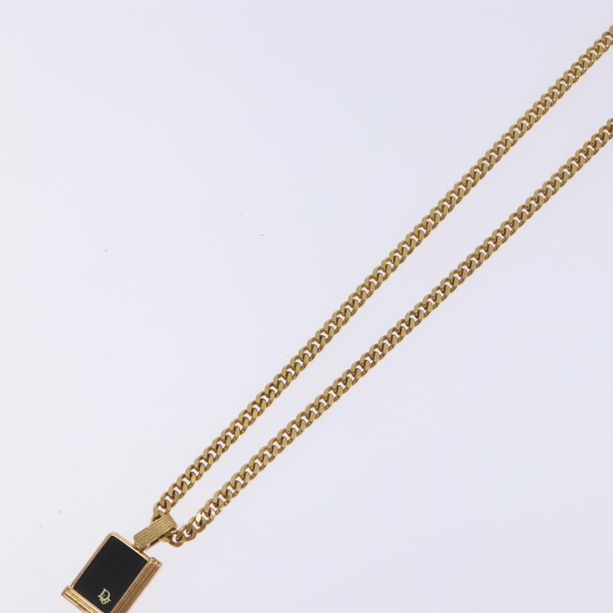 Christian Dior Necklace metal Gold Auth bs29174