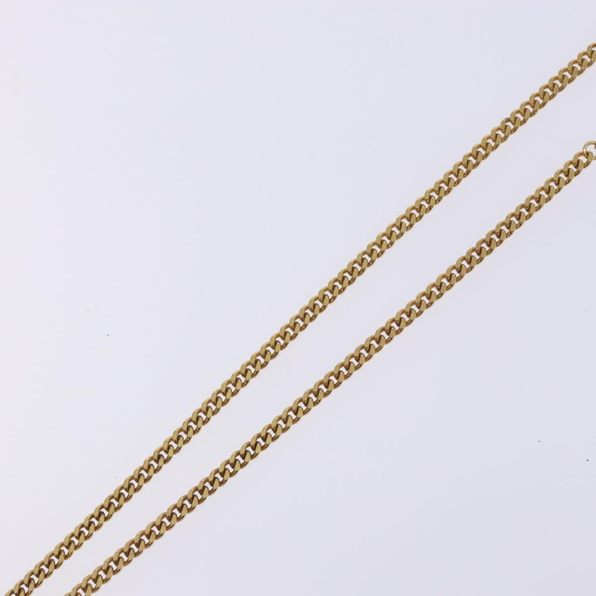 Christian Dior Necklace metal Gold Auth bs29174