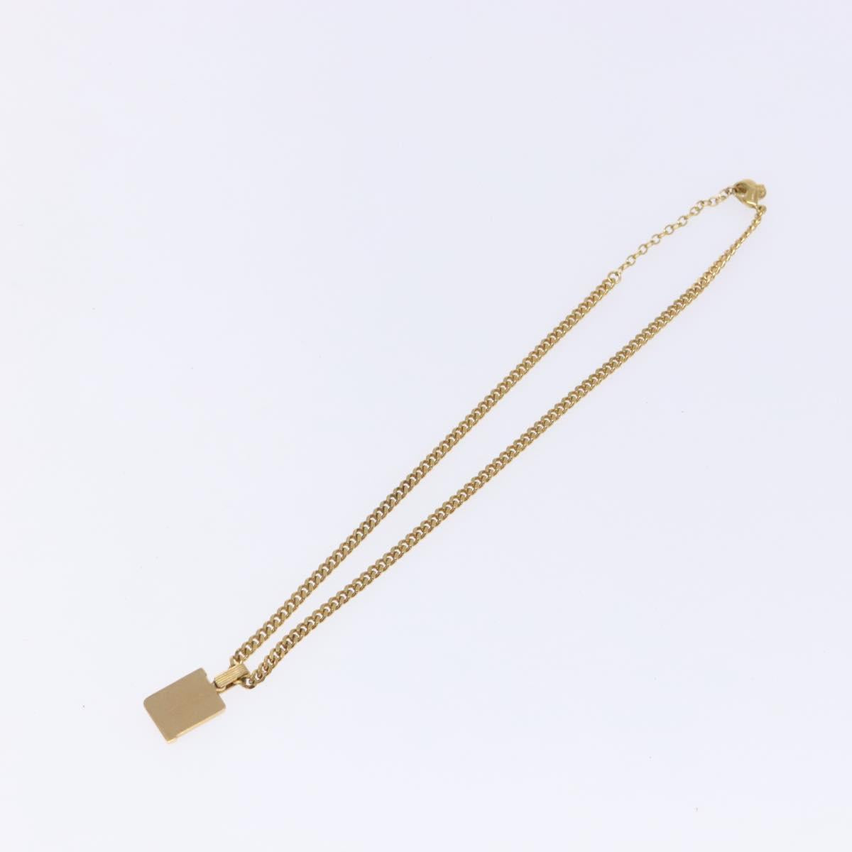 Christian Dior Necklace metal Gold Auth bs29174