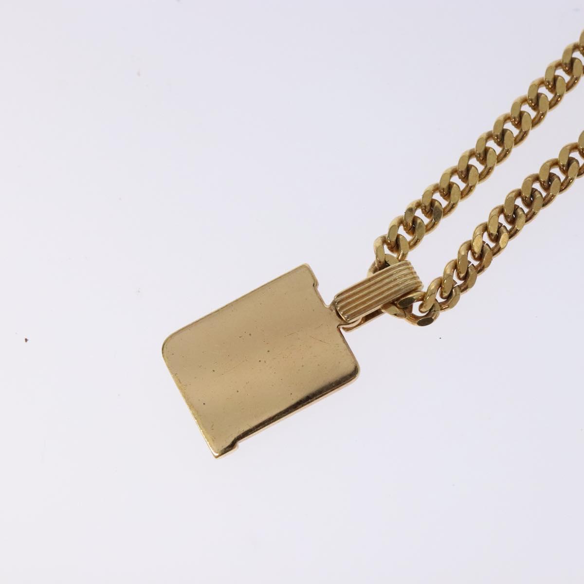 Christian Dior Necklace metal Gold Auth bs29174
