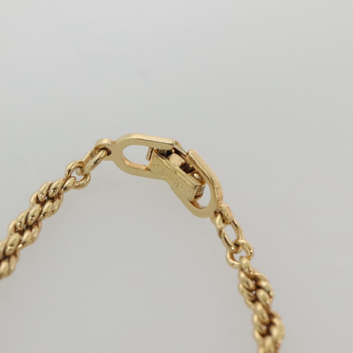 Christian Dior Necklace metal Gold Auth bs29176