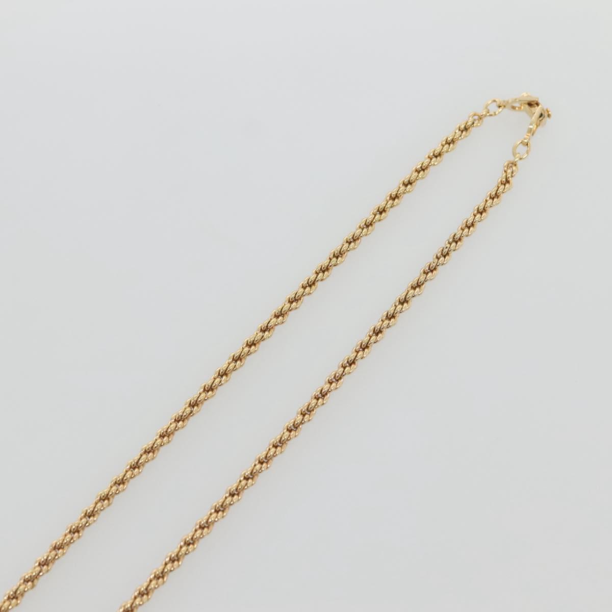 Christian Dior Necklace metal Gold Auth bs29176
