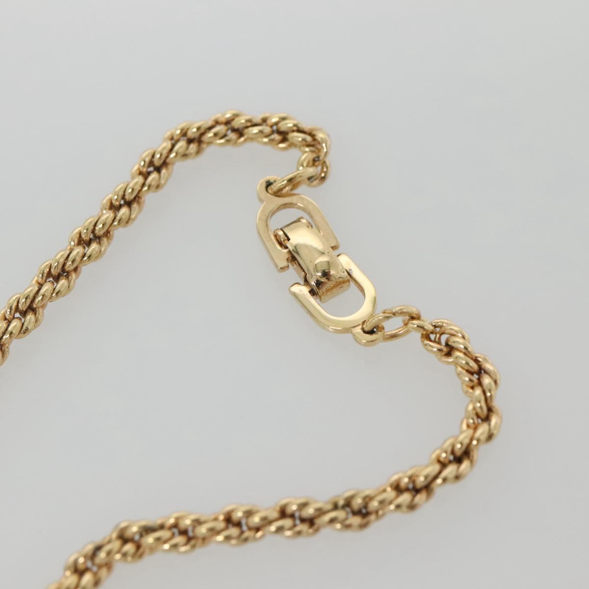 Christian Dior Necklace metal Gold Auth bs29176