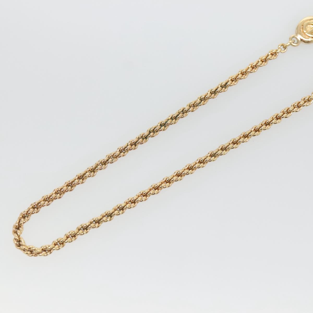 Christian Dior Necklace metal Gold Auth bs29176