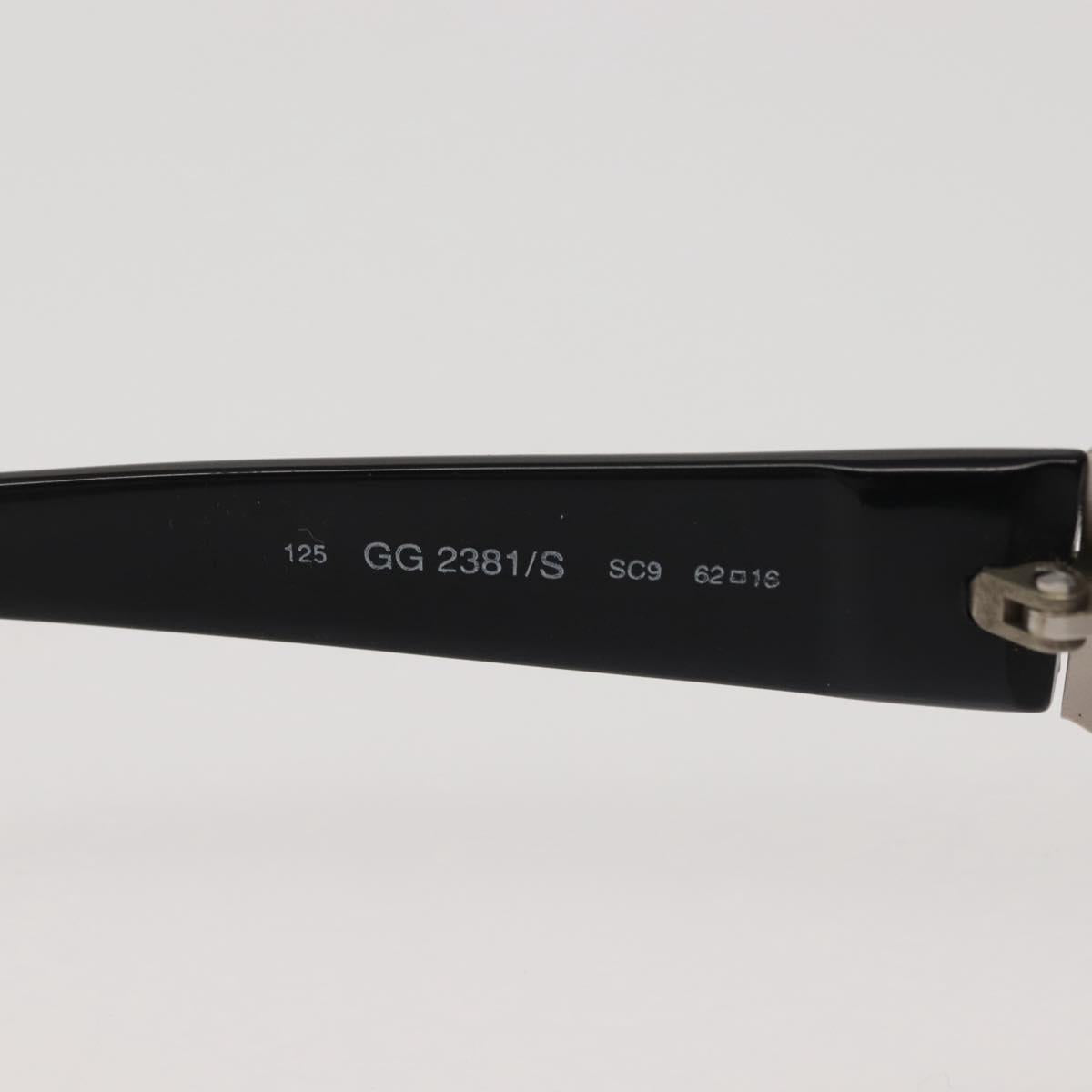 GUCCI Sunglasses plastic Black Auth bs29178