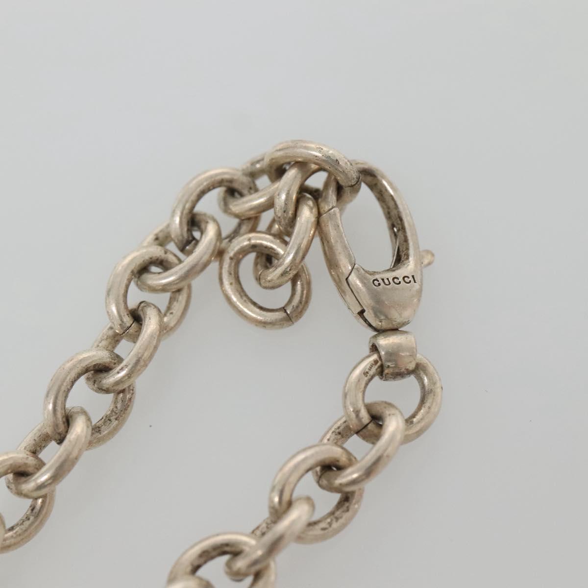 GUCCI Necklace metal Silver Auth bs29179