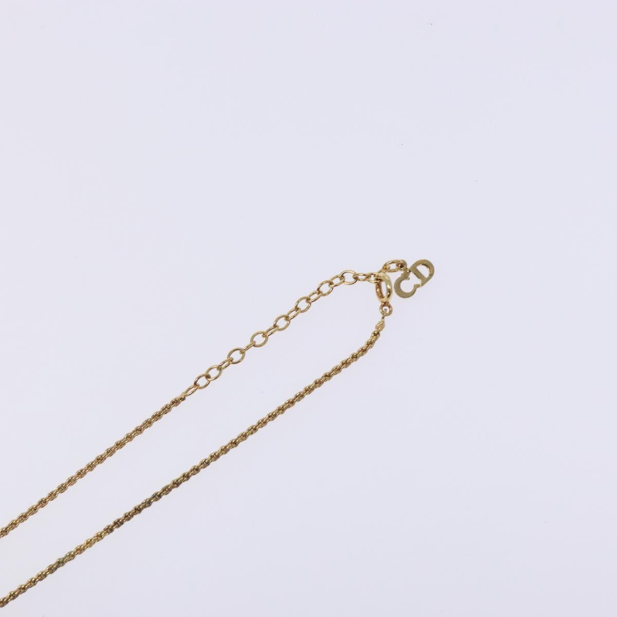 Christian Dior Necklace metal Gold Auth bs29180