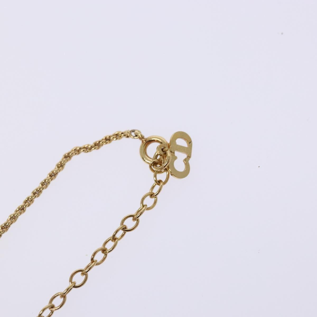 Christian Dior Necklace metal Gold Auth bs29180