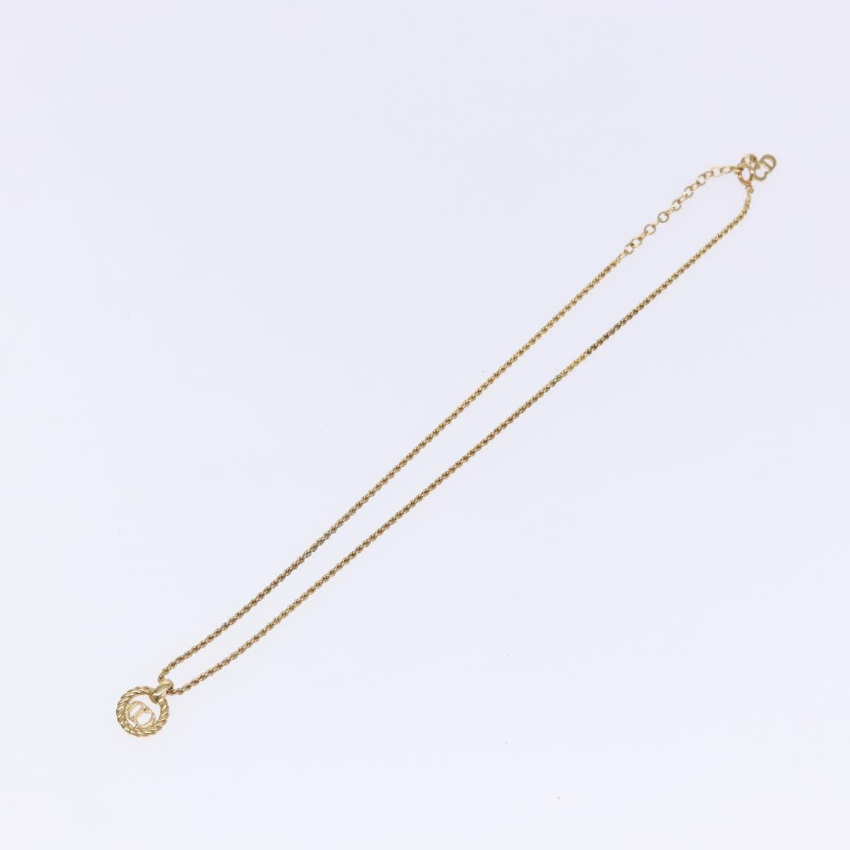 Christian Dior Necklace metal Gold Auth bs29180