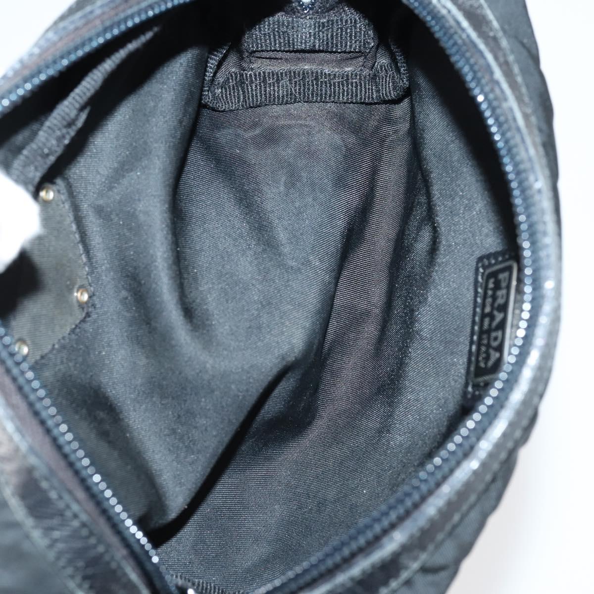 PRADA Pouch Nylon 4Set Black Khaki purple Auth bs29189