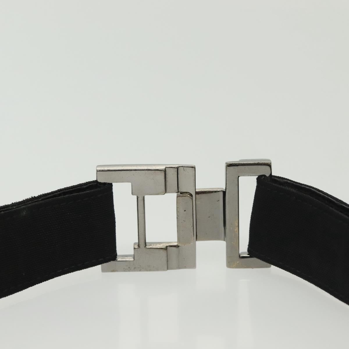 GUCCI GG Supreme Belt Leather 2Set Black Beige Auth bs29191