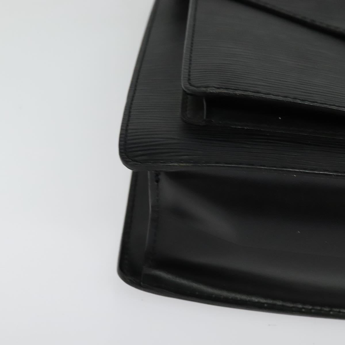 LOUIS VUITTON Epi Monceau 28 Hand Bag Black M52122 LV Auth bs29218