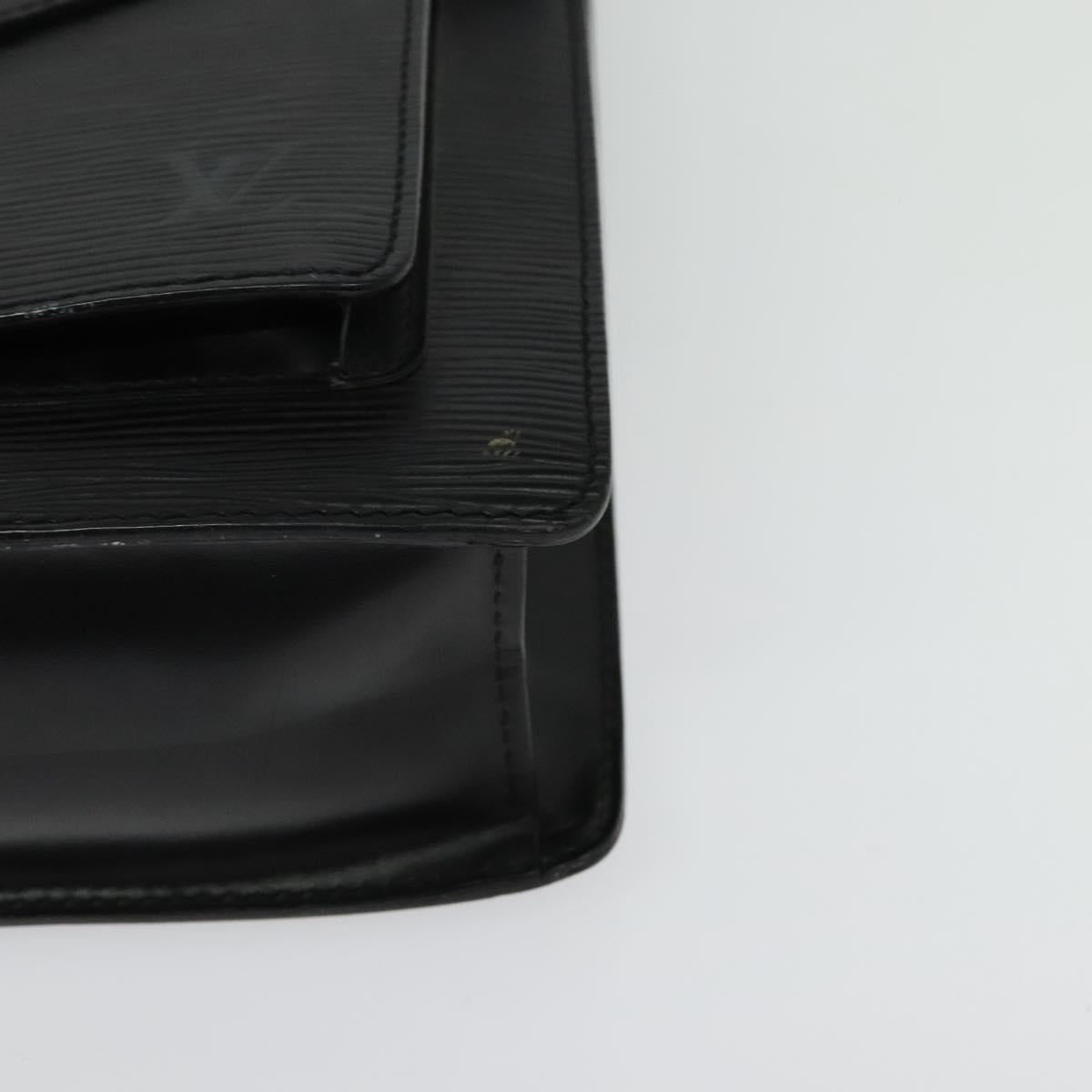 LOUIS VUITTON Epi Monceau 28 Hand Bag Black M52122 LV Auth bs29218