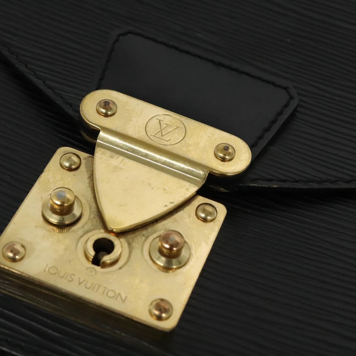 LOUIS VUITTON Epi Monceau 28 Hand Bag Black M52122 LV Auth bs29218