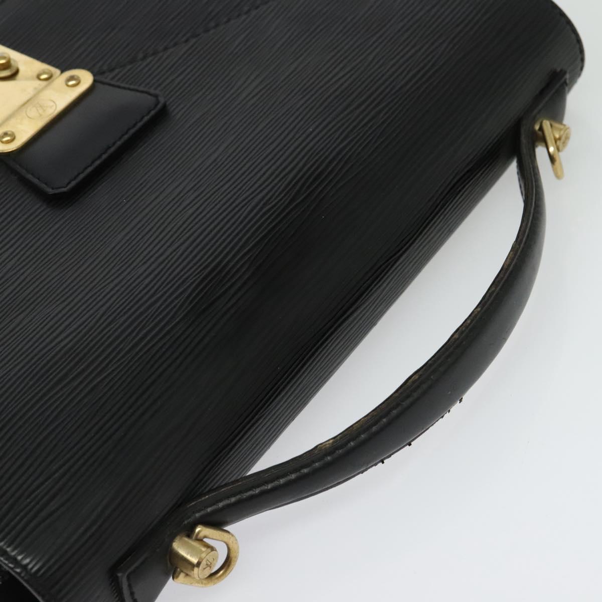 LOUIS VUITTON Epi Monceau 28 Hand Bag Black M52122 LV Auth bs29218