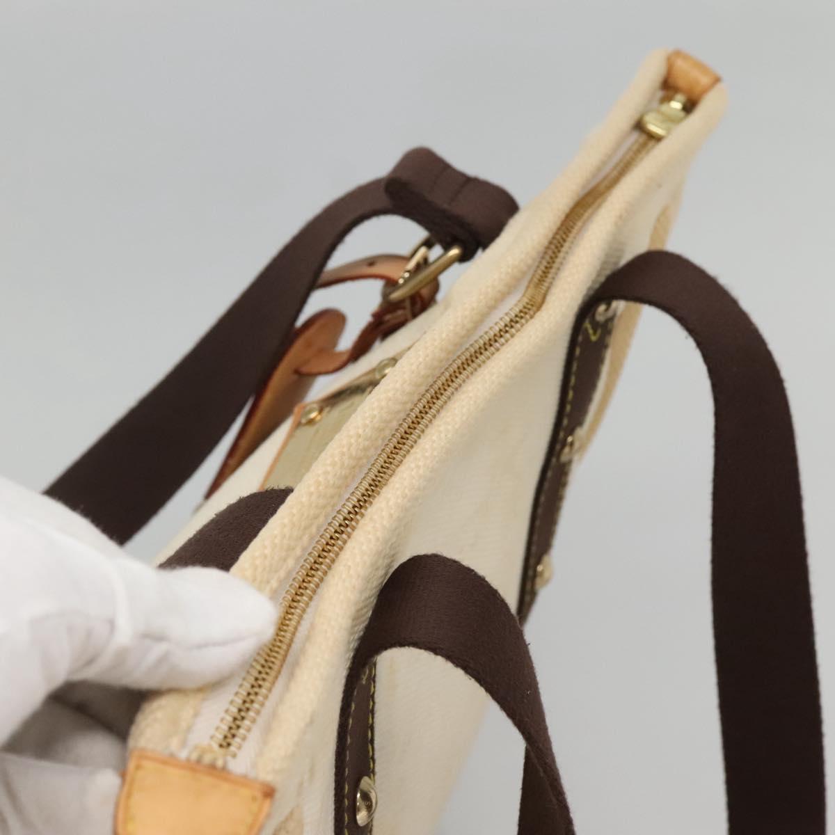 LOUIS VUITTON Cabas MM Antigua Tote Bag Brown Beige M40036 LV Auth bs29237