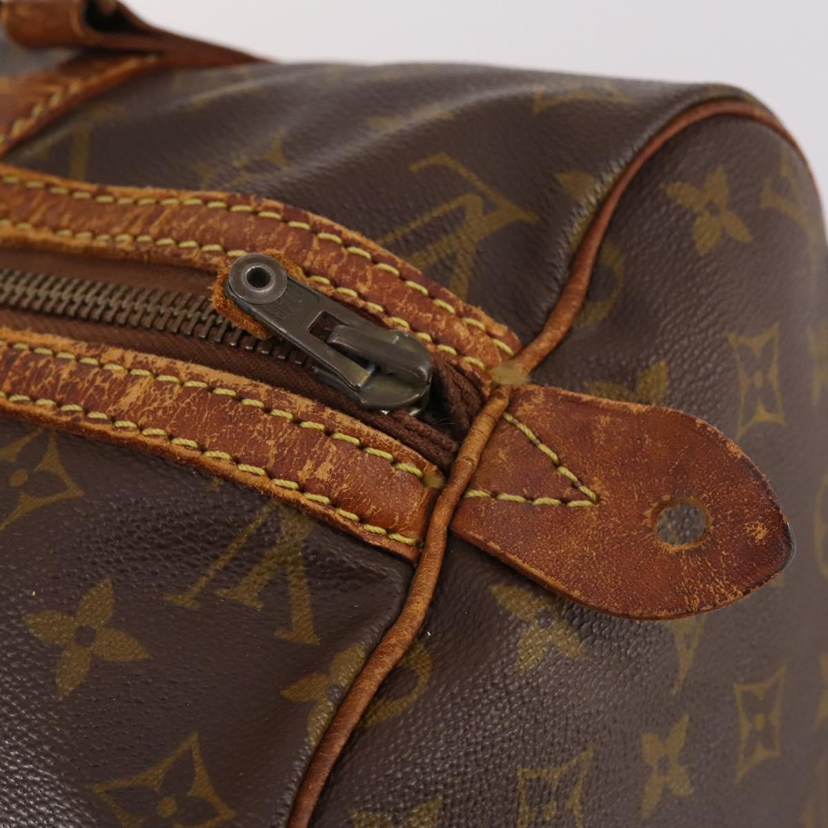 LOUIS VUITTON Monogram Sac Souple 35 Boston Bag M41626 LV Auth bs29244