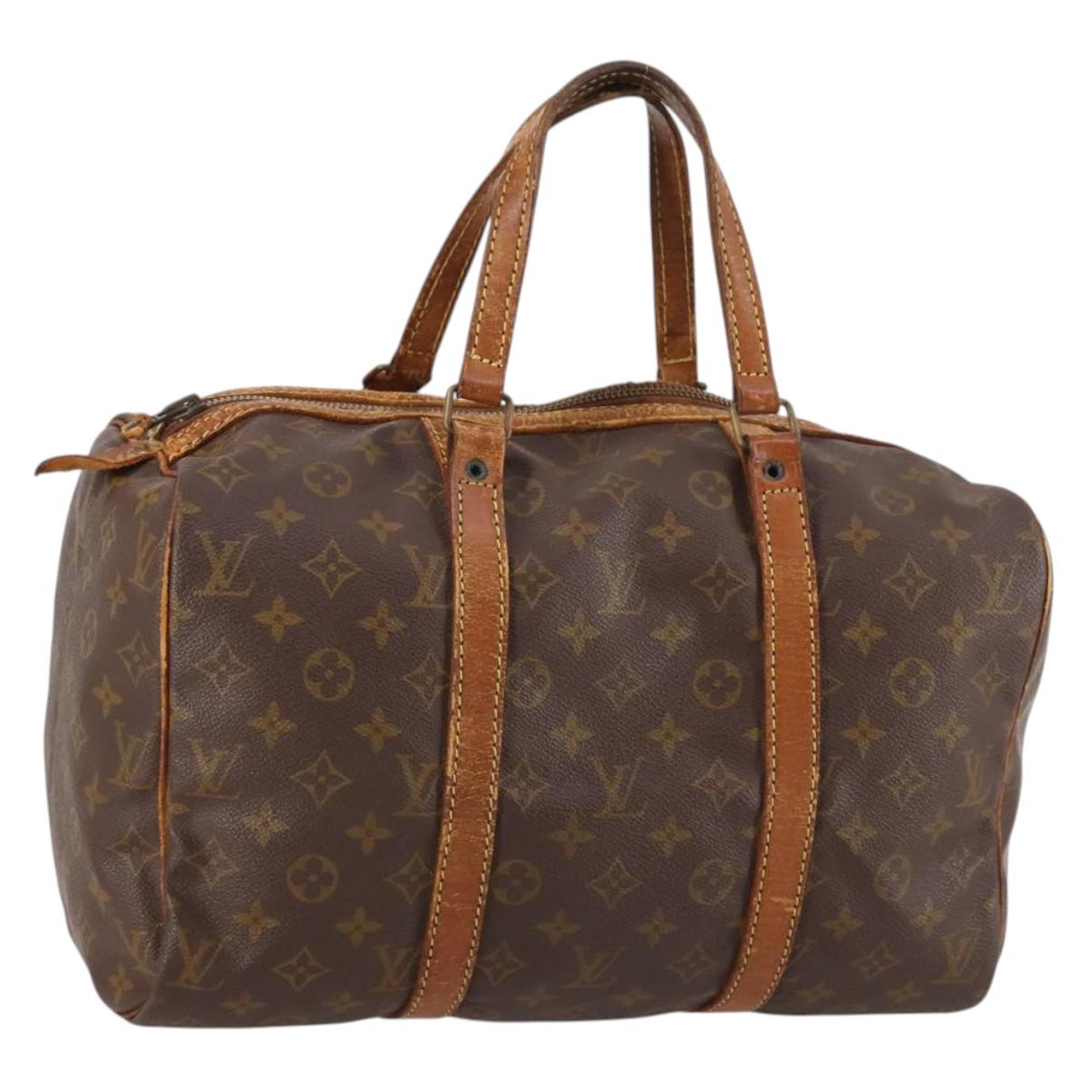 LOUIS VUITTON Monogram Sac Souple 35 Boston Bag M41626 LV Auth bs29244