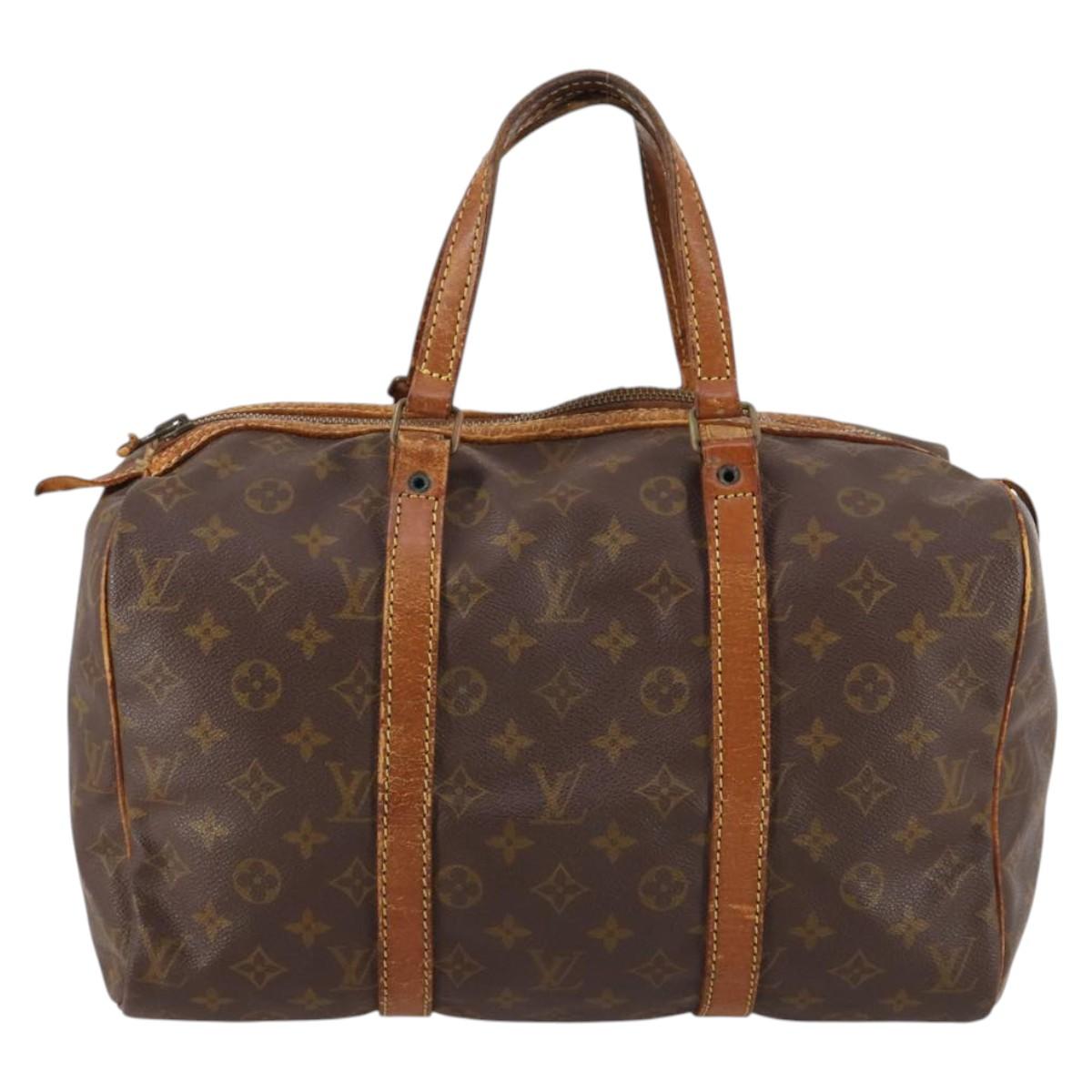 LOUIS VUITTON Monogram Sac Souple 35 Boston Bag M41626 LV Auth bs29244