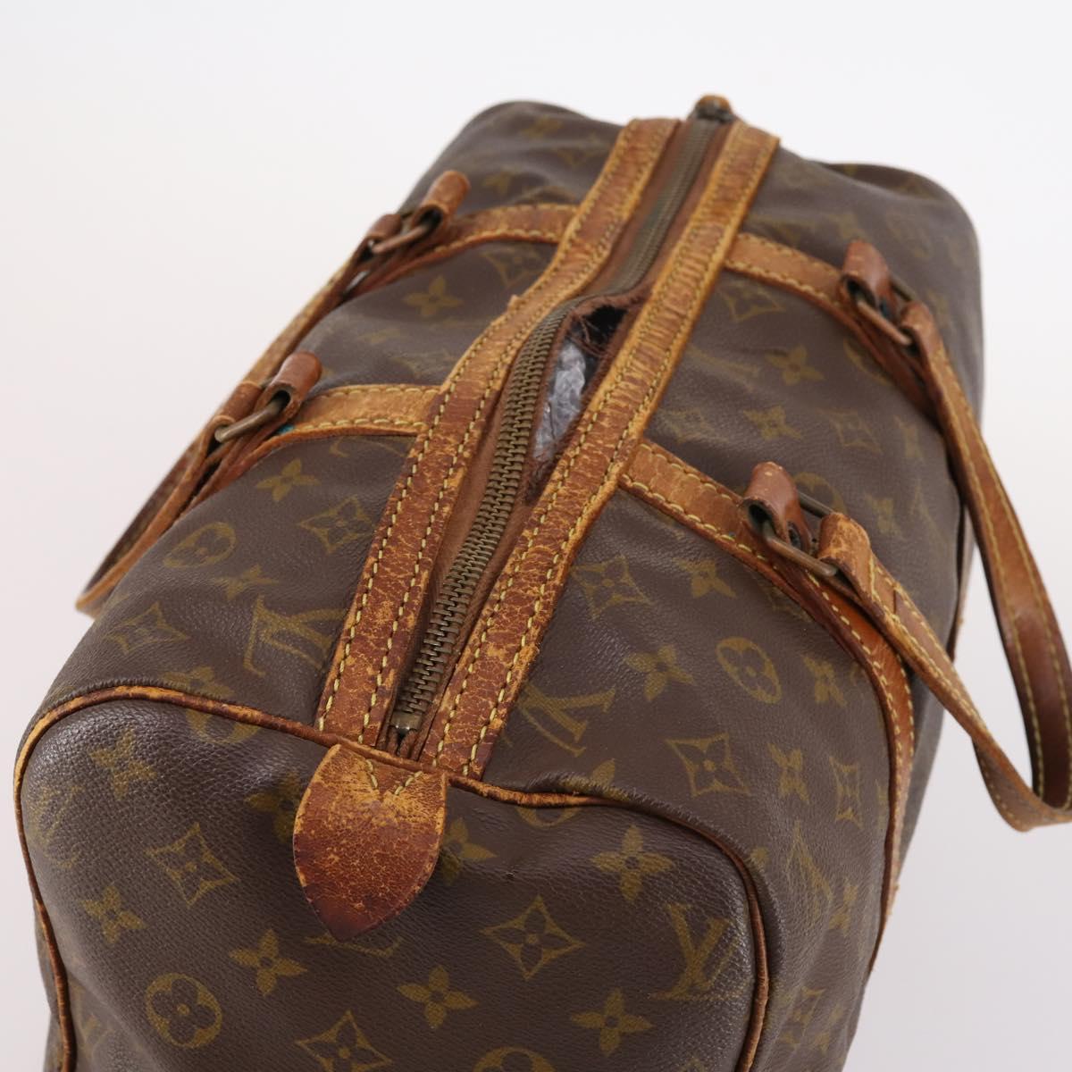 LOUIS VUITTON Monogram Sac Souple 35 Boston Bag M41626 LV Auth bs29244