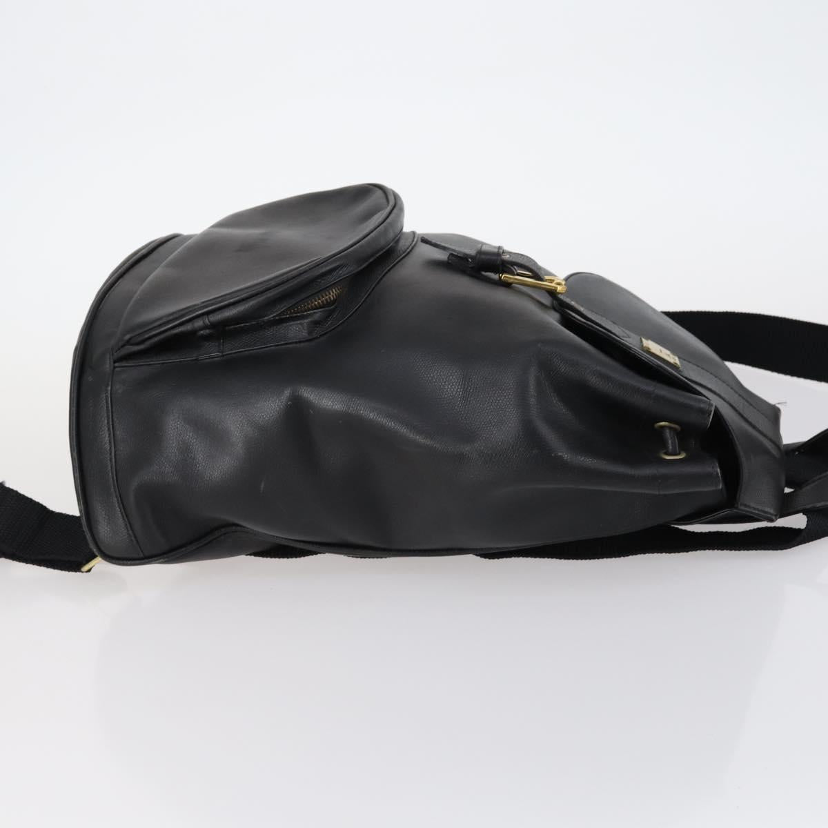 MCM Vicetos Logogram Backpack Leather Nylon 2Set Brown Black Auth bs29265