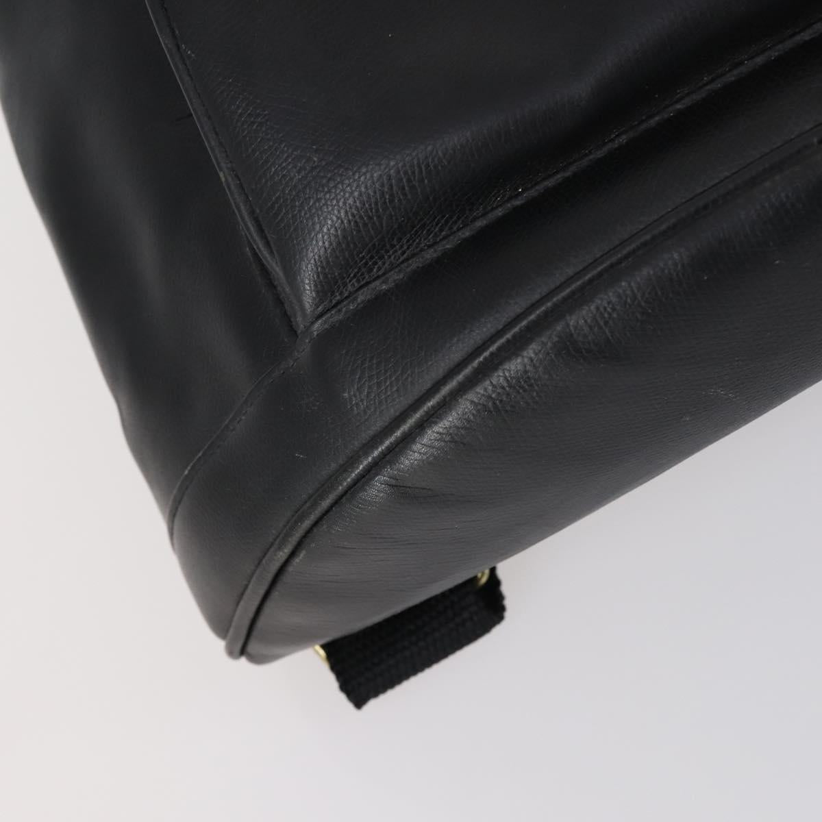 MCM Vicetos Logogram Backpack Leather Nylon 2Set Brown Black Auth bs29265