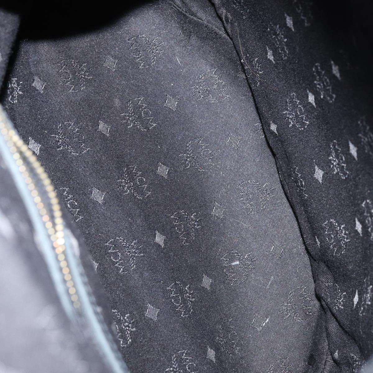 MCM Vicetos Logogram Backpack Leather Nylon 2Set Brown Black Auth bs29265