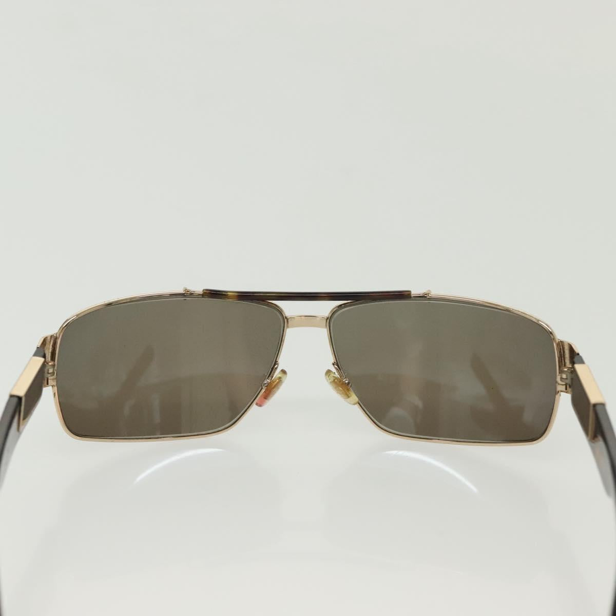 GUCCI Sunglasses Plastic Metal 2 Set Brown Black Auth bs29266