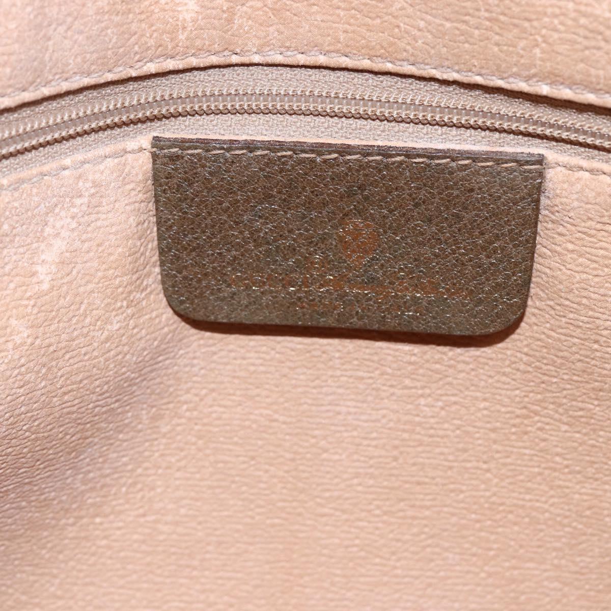 GUCCI GG Supreme Clutch Bag PVC Beige 97 01 037 Auth bs29268