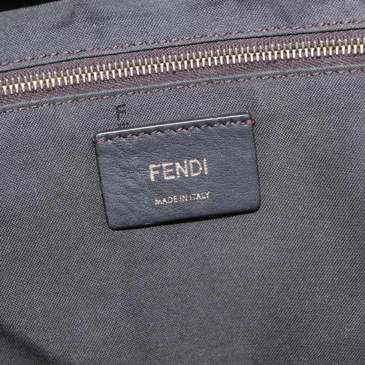 FENDI Zucca Canvas FILA Collaboration Waist Bag Coated Canvas Auth bs29270