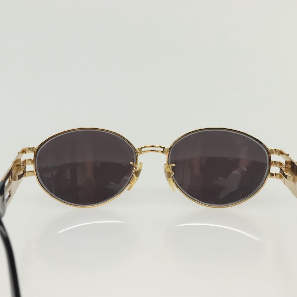 FENDI Sunglasses plastic metal 2Set Brown Black Auth bs29273