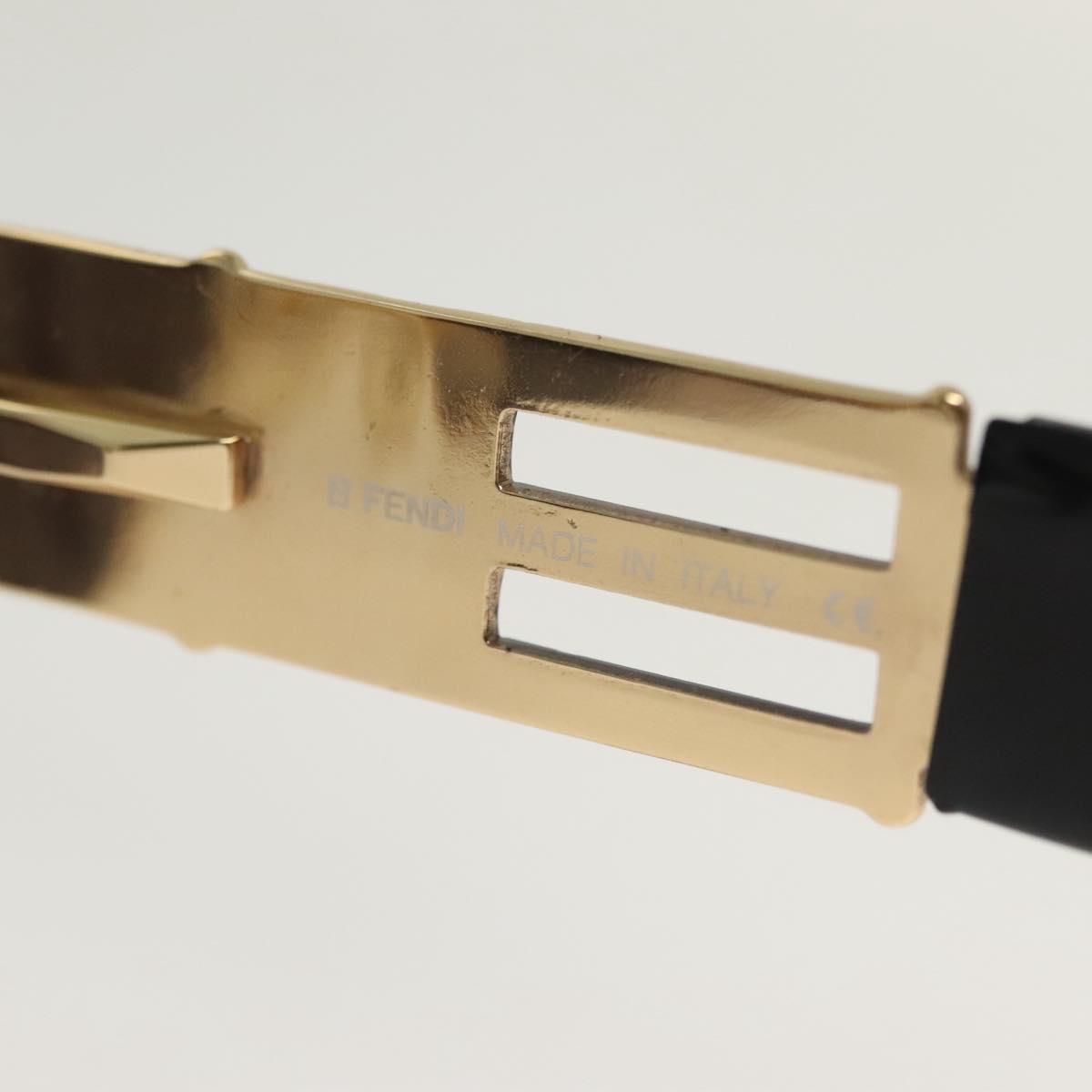 FENDI Sunglasses plastic metal 2Set Brown Black Auth bs29273