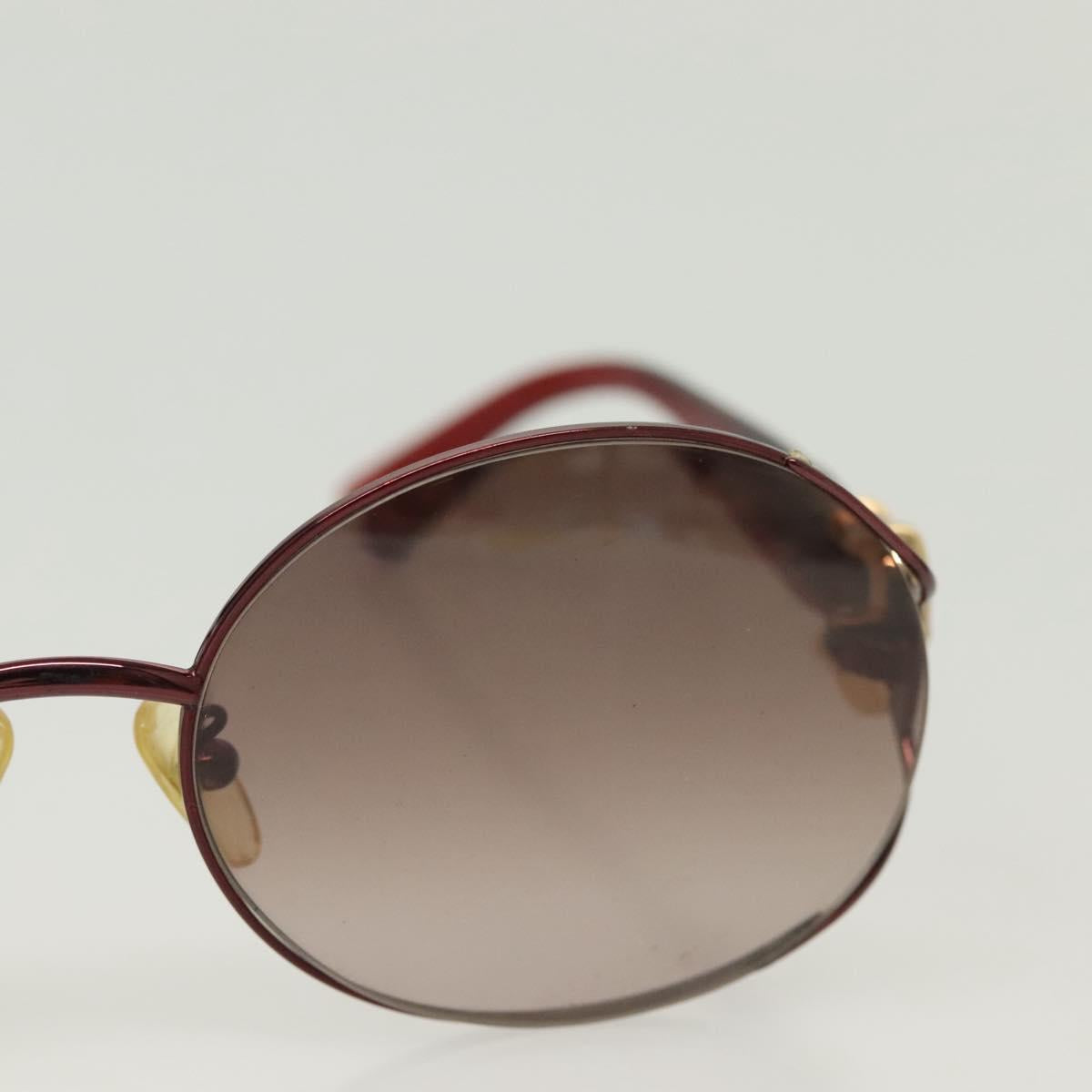 FENDI Sunglasses plastic metal 2Set Brown Black Auth bs29273